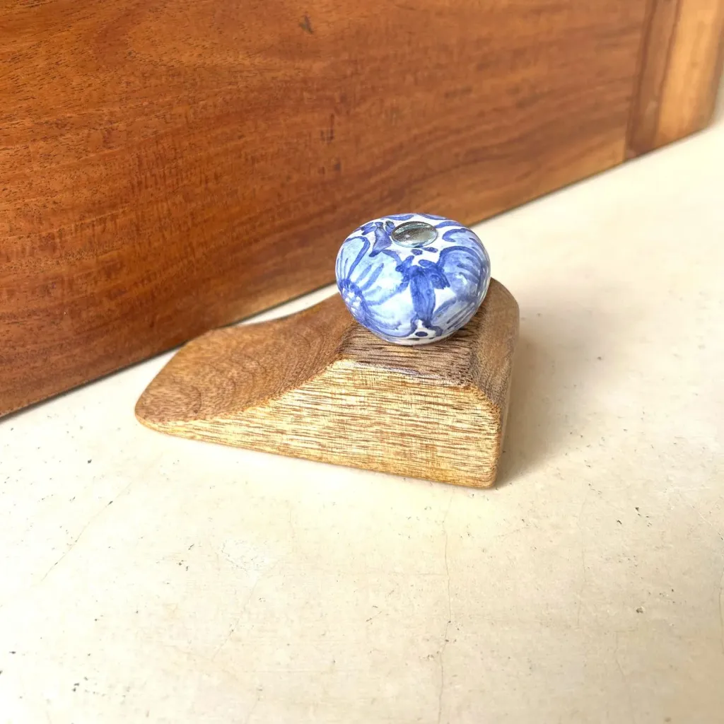 Door Wedge Ceramic (Blue Julia)